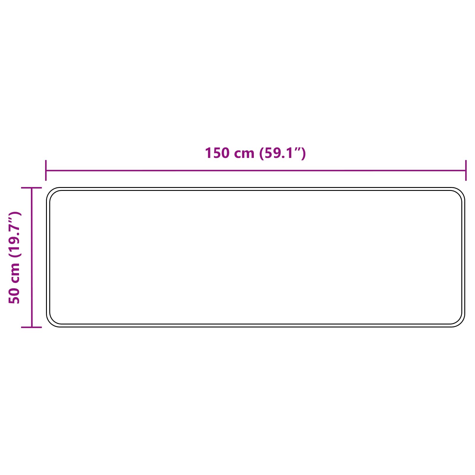 Traka za tepih MARSA Šumsko zelena 50 x 150 cm Poliester i PVC