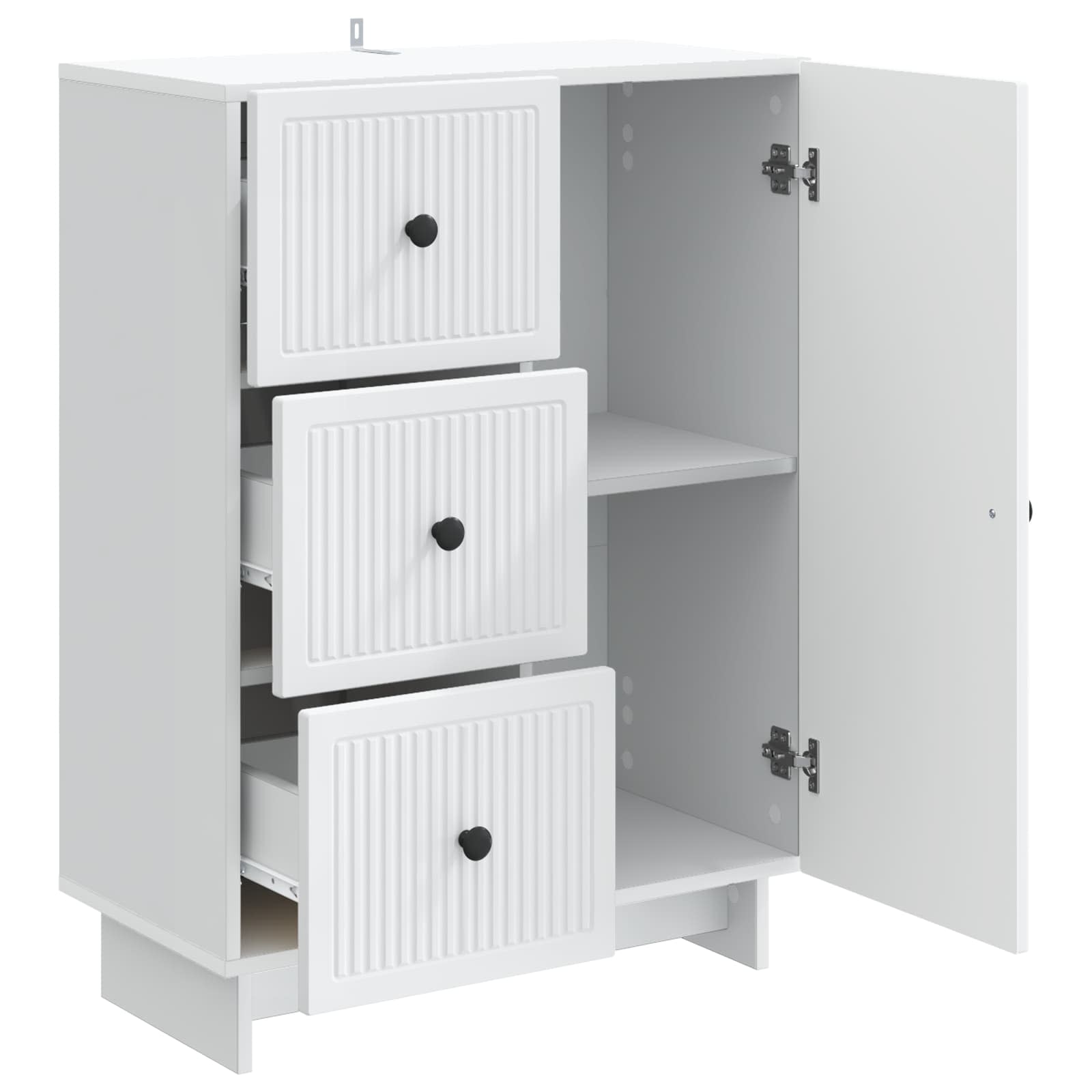 Kreveta s ladicama Bijela 66 x 34,5 x 90 cm Konstruirano drvo