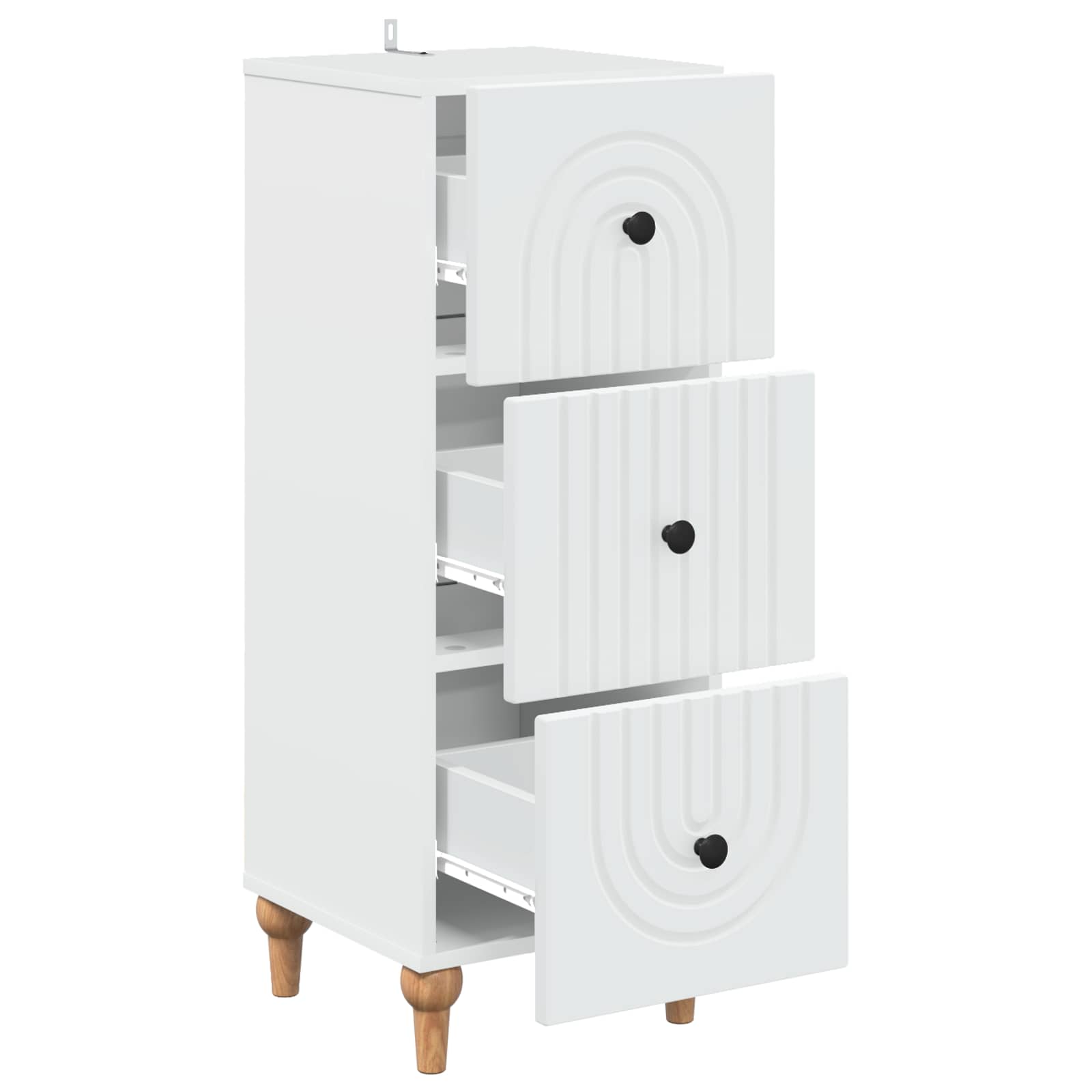 Ormar s ladicama Bijela 33 x 34,5 x 90 cm Konstruirano drvo