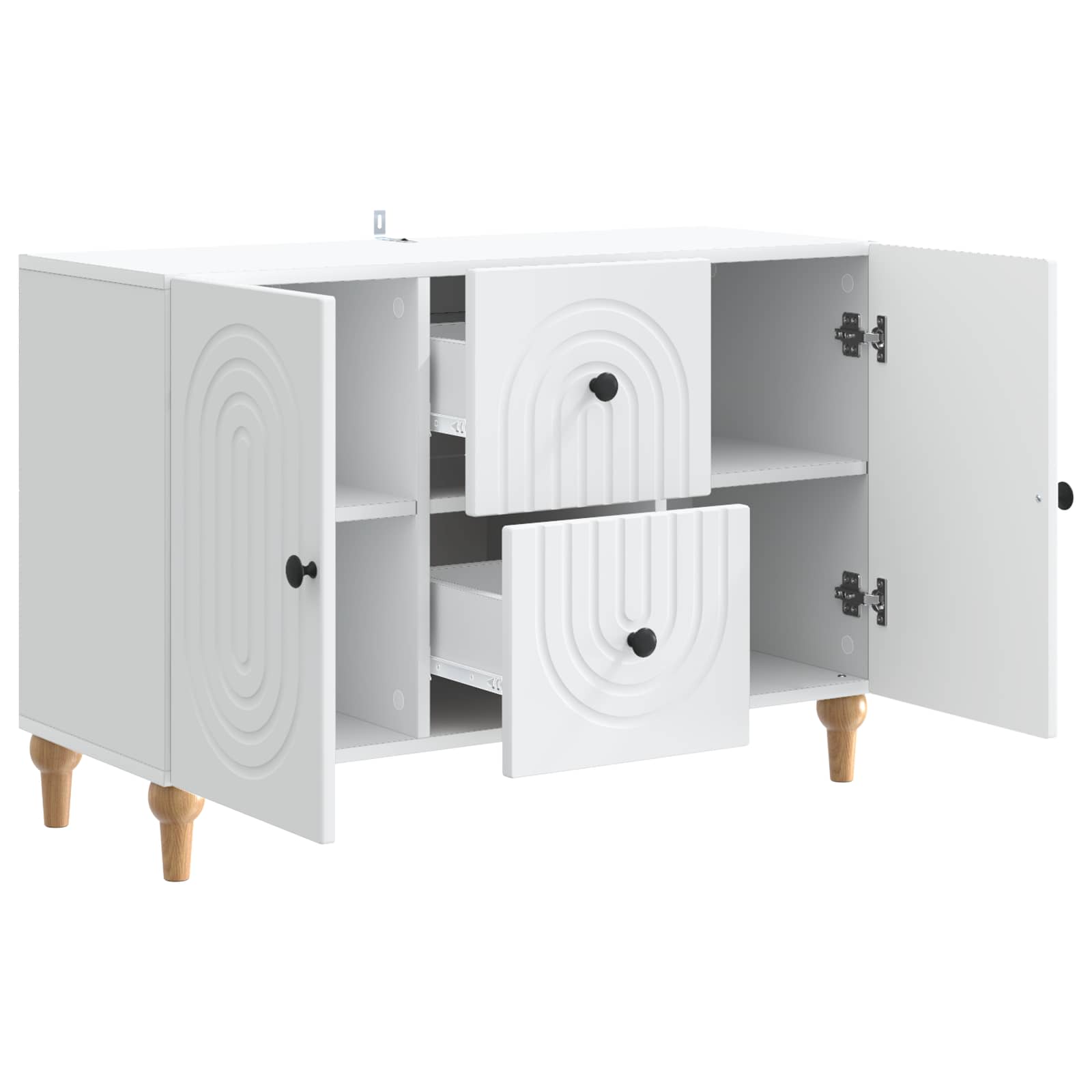 TV ormar s ladicama Bijela 89 x 34,5 x 60 cm Konstruirano drvo