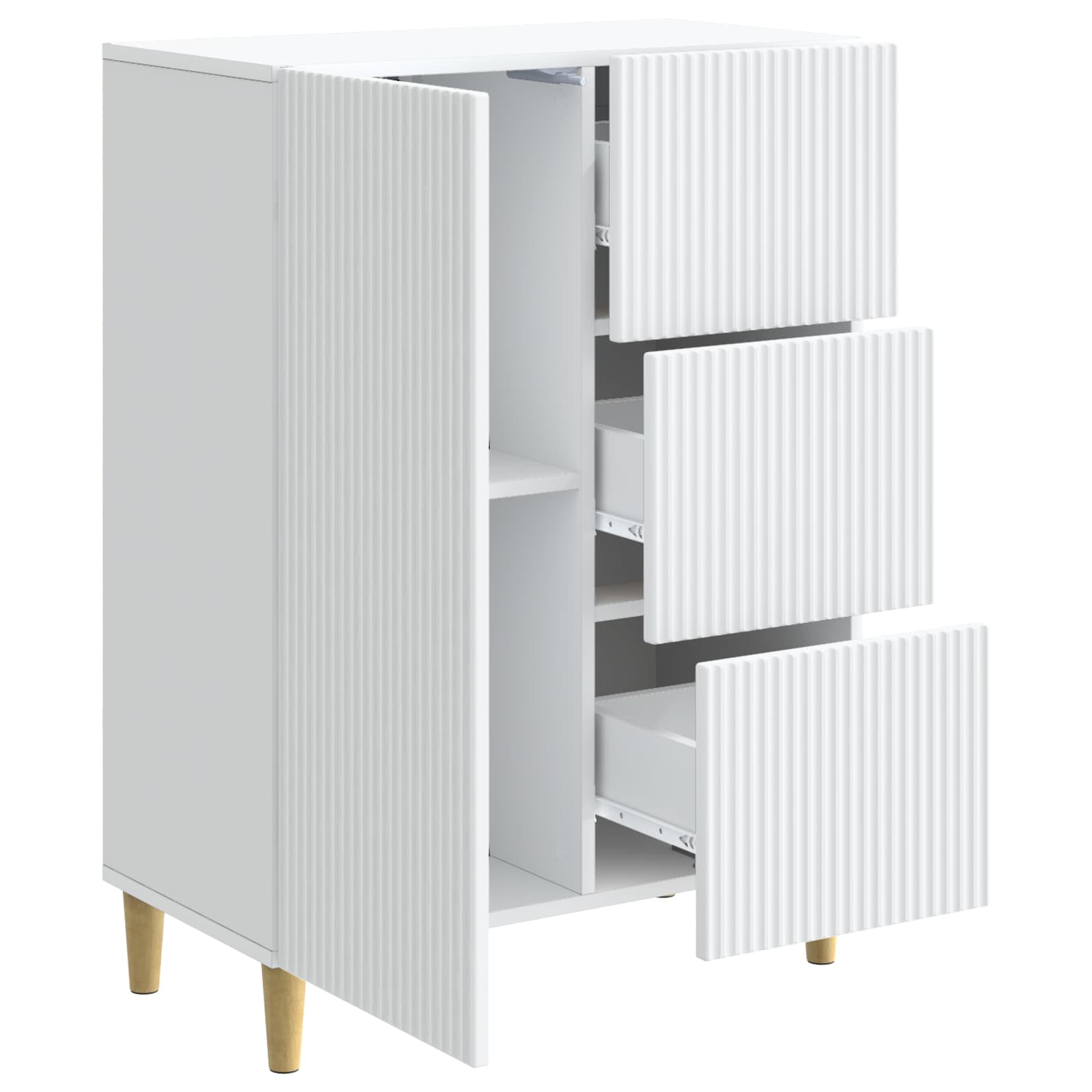 Kreveta s ladicama Bijela 66 x 34,5 x 90 cm Konstruirano drvo