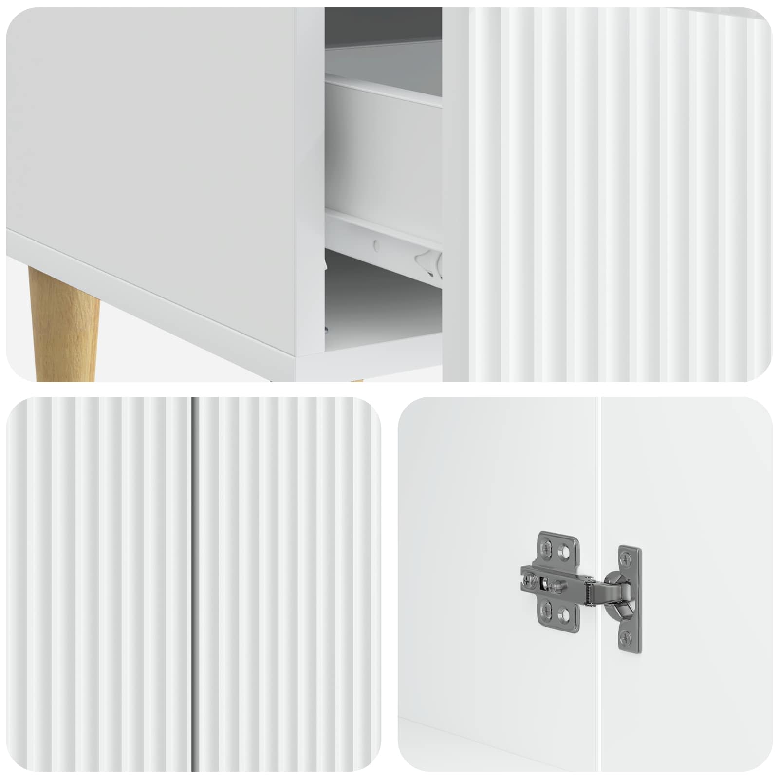 Kreveta s ladicama Bijela 66 x 34,5 x 95 cm Konstruirano drvo