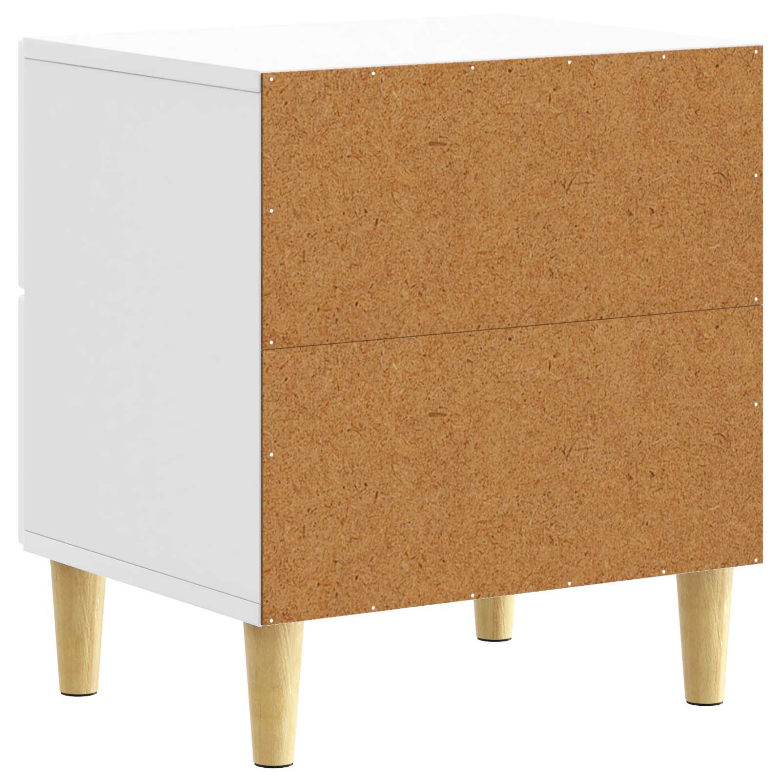 Noćni ormarić 2 pcs Bijela visokog sjaja 43 x 34,5 x 48 cm