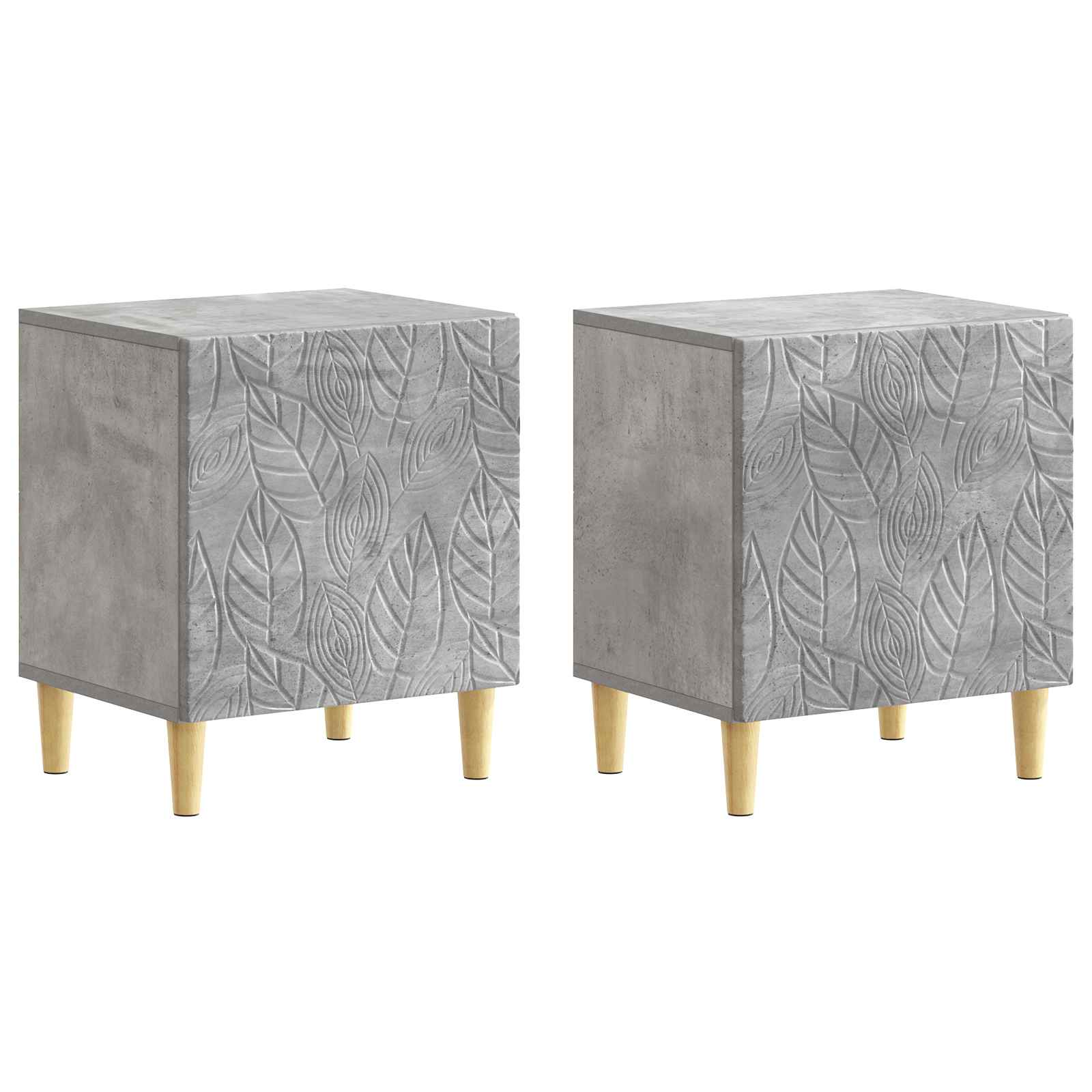 Noćni ormarić 2 pcs Betonska siva 43 x 34,5 x 50 cm