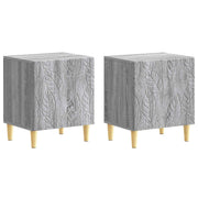 Noćni ormarić 2 pcs Siva Sonoma 43 x 34,5 x 50 cm