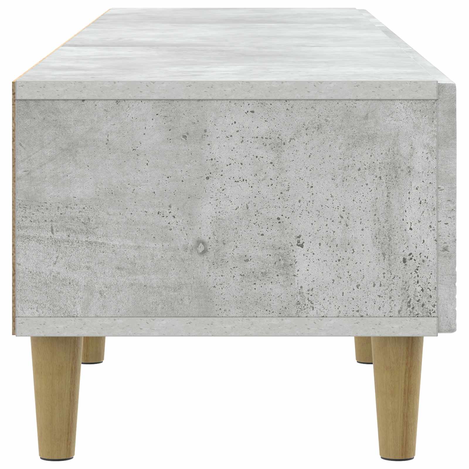 TV ormar 147 x 34,5 x 30 cm Betonska siva Konstruirano drvo