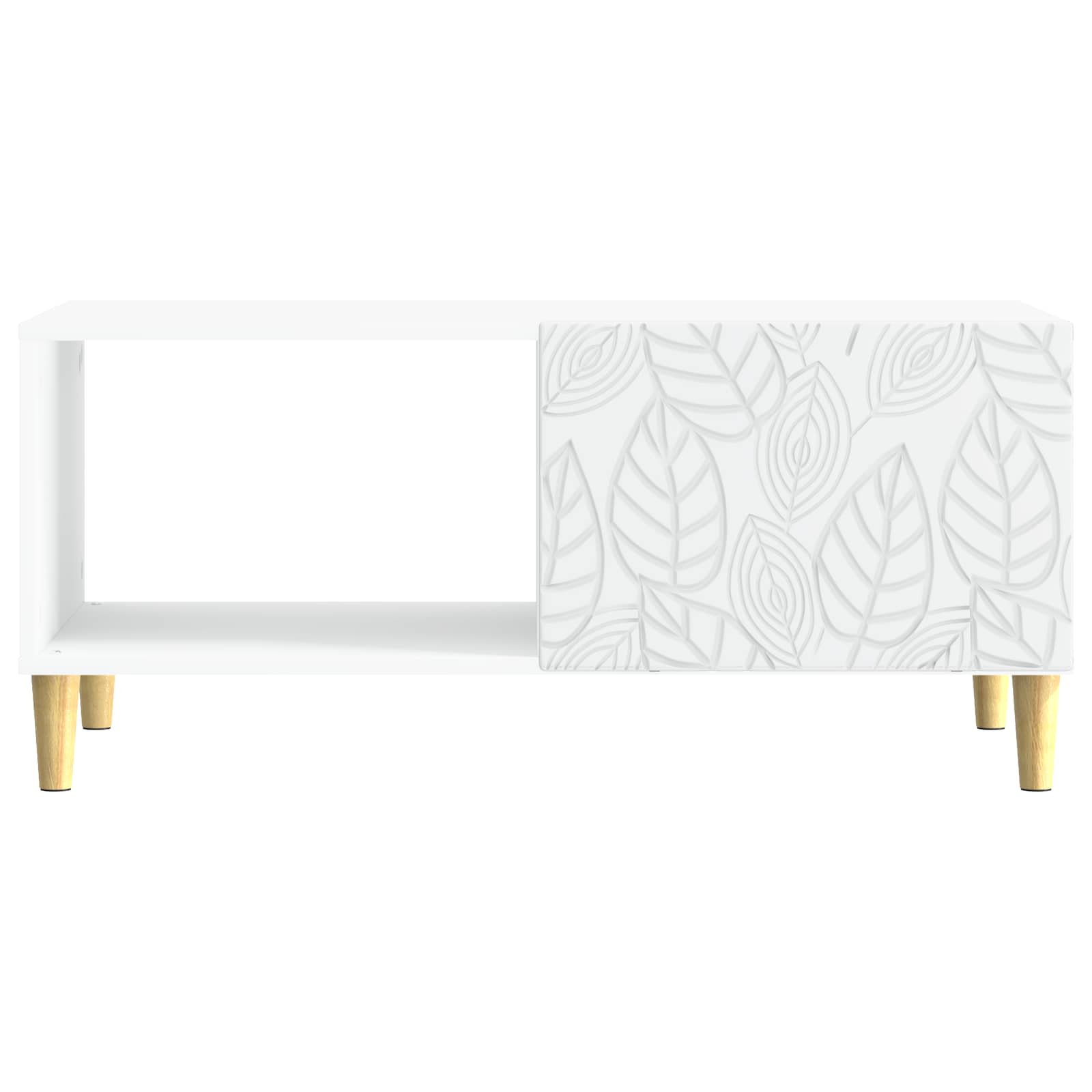 Kava Stol Bijela 90 x 50 x 40 cm Konstruirano drvo