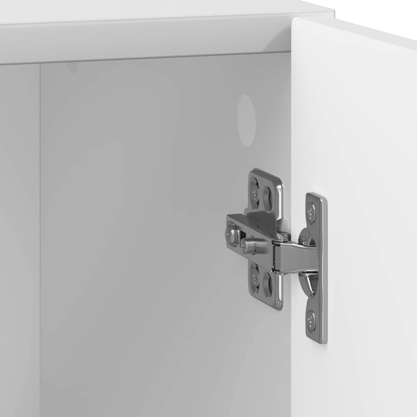 Noćni ormarić 2 pcs Bijela visokog sjaja 43 x 34,5 x 47 cm