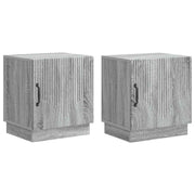Noćni ormarić 2 pcs Siva Sonoma 43 x 34,5 x 47 cm