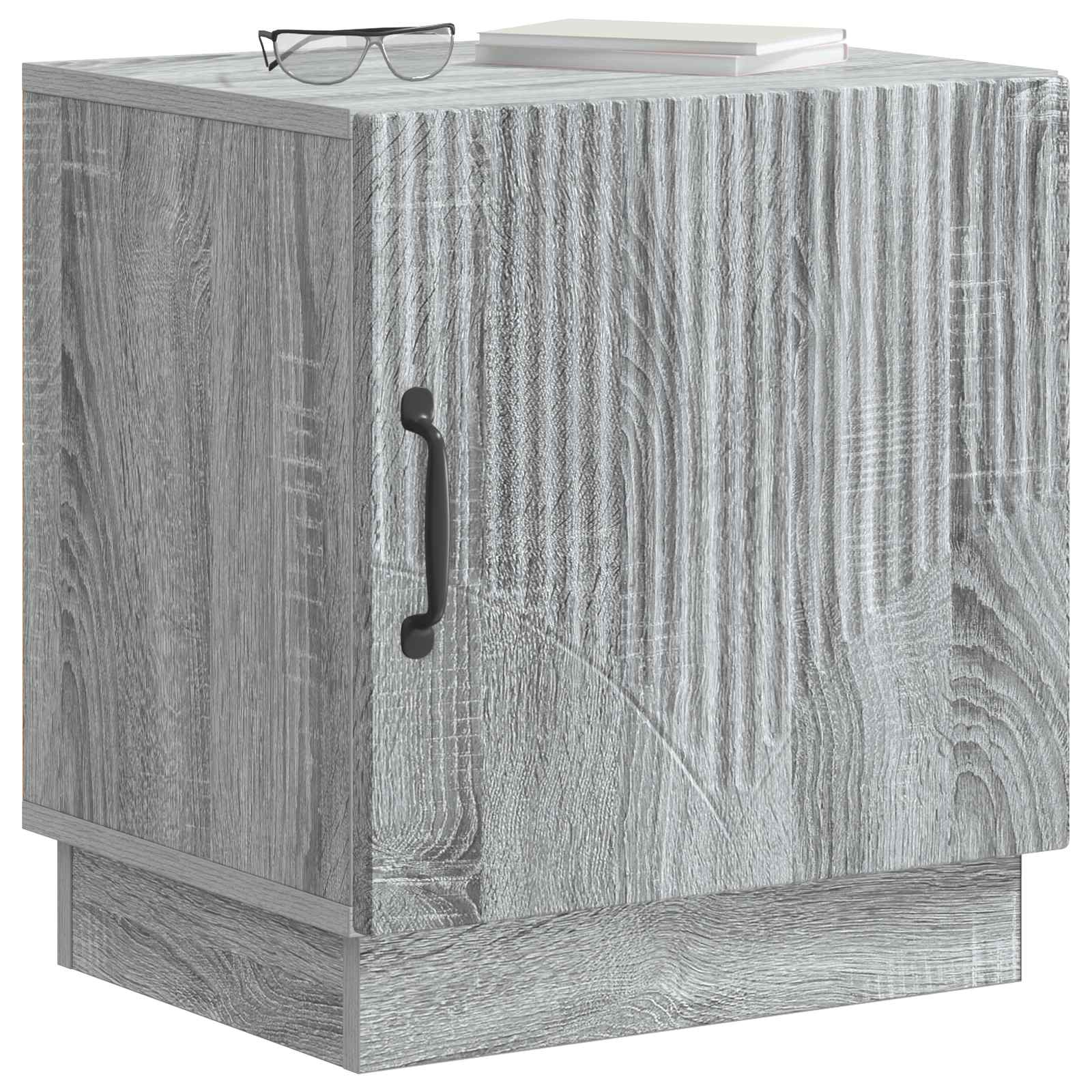 Noćni ormarić 2 pcs Siva Sonoma 43 x 34,5 x 47 cm