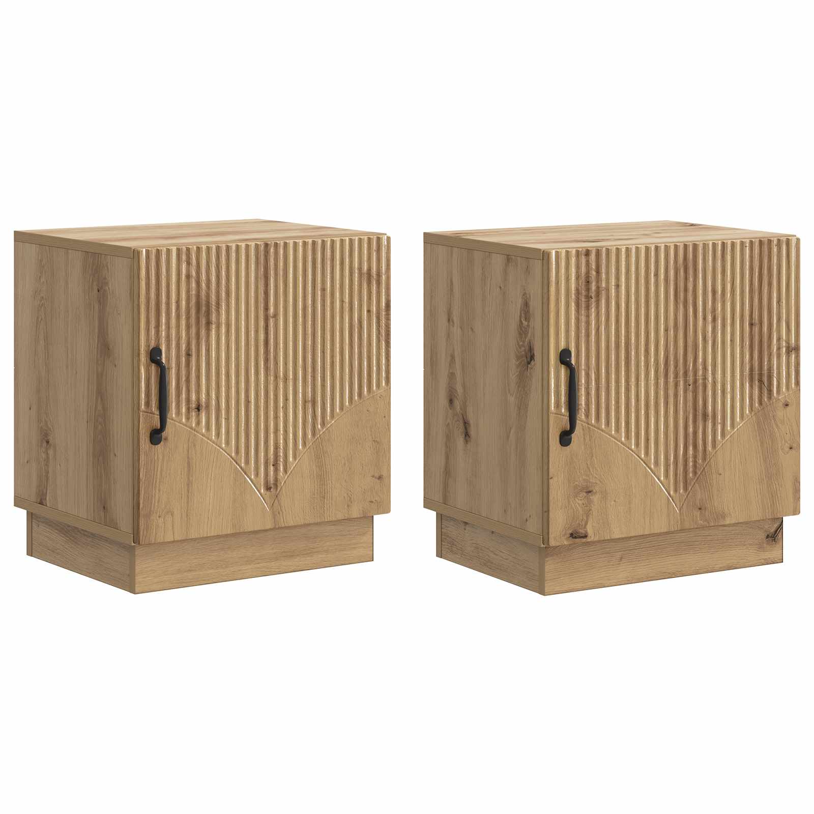 Noćni ormarić 2 pcs Hrast artisan 43 x 34,5 x 47 cm