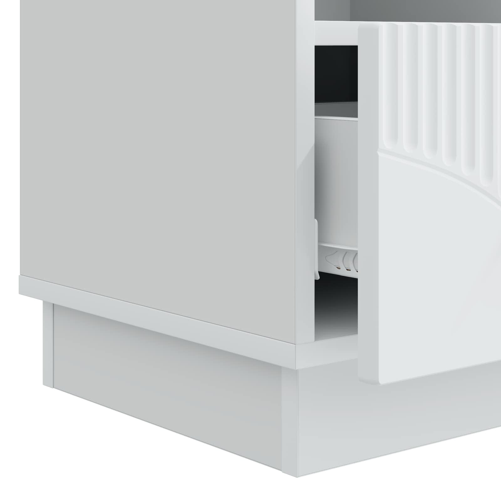 TV ormar s ladicama Bijela 102 x 34,5 x 47 cm Konstruirano drvo