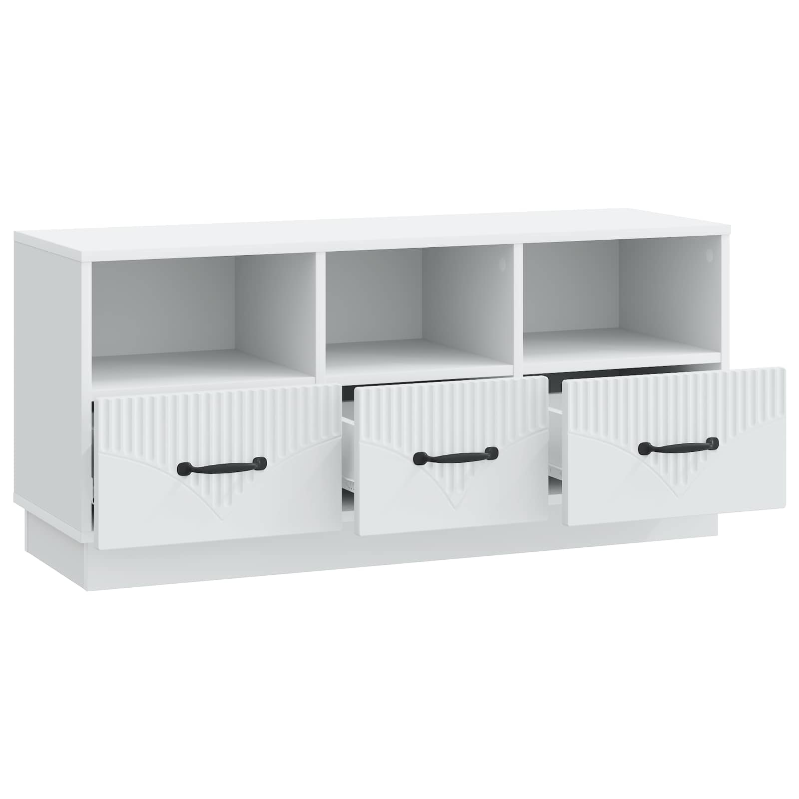 TV ormar s ladicama Bijela 102 x 34,5 x 47 cm Konstruirano drvo
