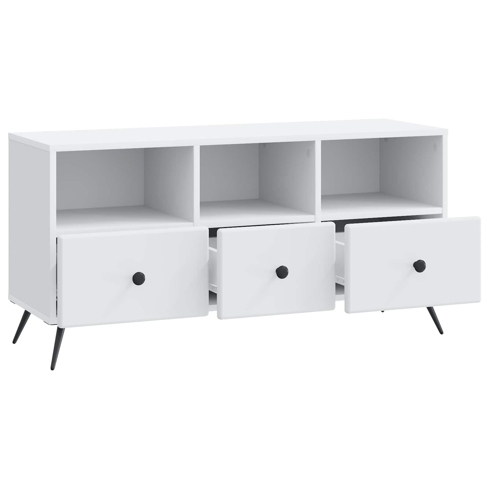 TV ormar s ladicama Bijela 102 x 34,5 x 50 cm Konstruirano drvo