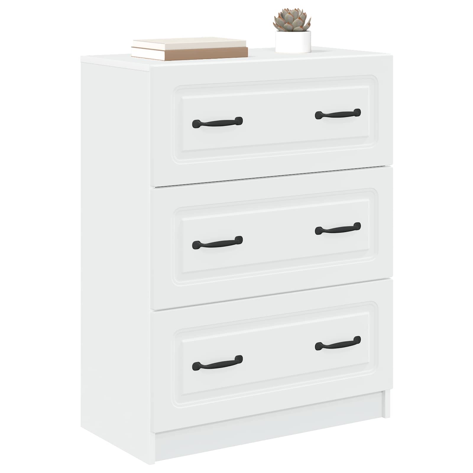 Ormar s ladicama Bijela 66 x 34,5 x 87 cm Konstruirano drvo