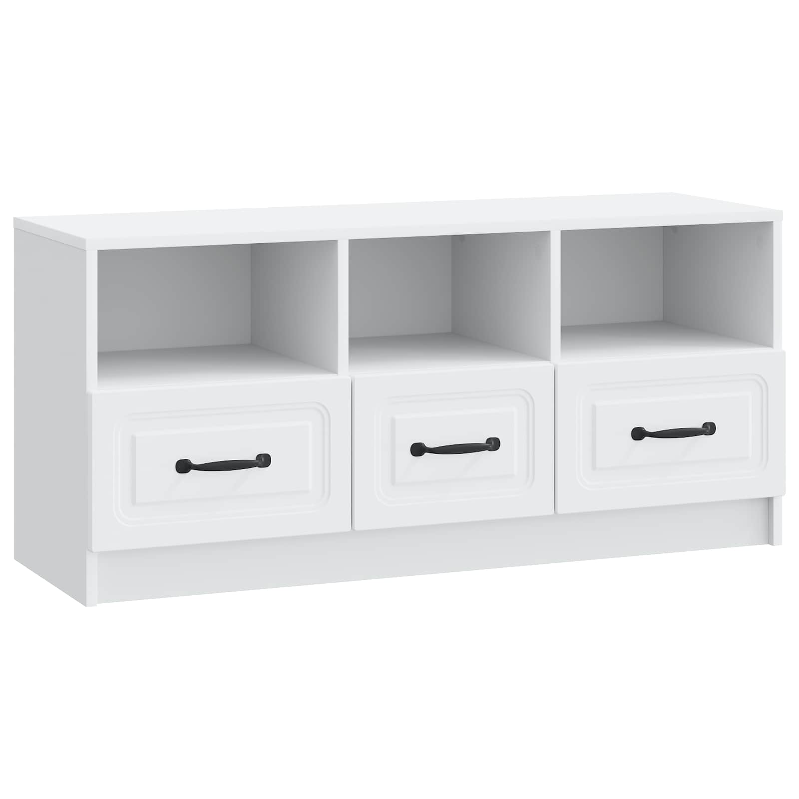 TV ormar s ladicama Bijela 102 x 34,5 x 47 cm Konstruirano drvo