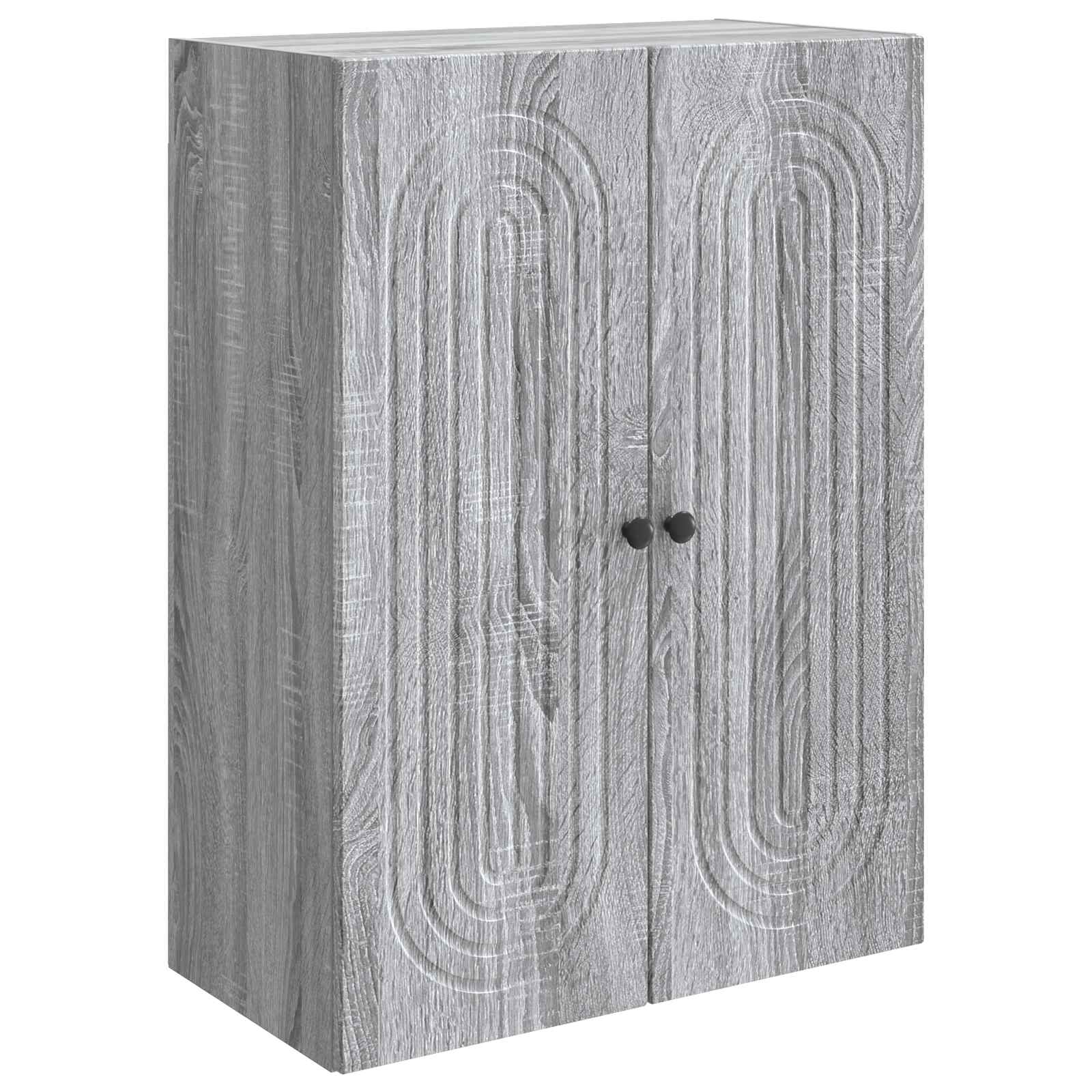 Ormar za montažu na zid Siva Sonoma 66 x 34,5 x 90 cm