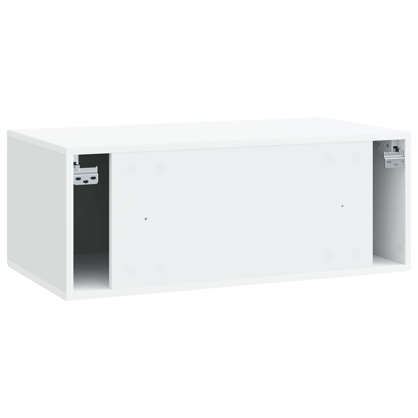 TV ormar za zid Bijela 78,5 x 41 x 30 cm Konstruirano drvo