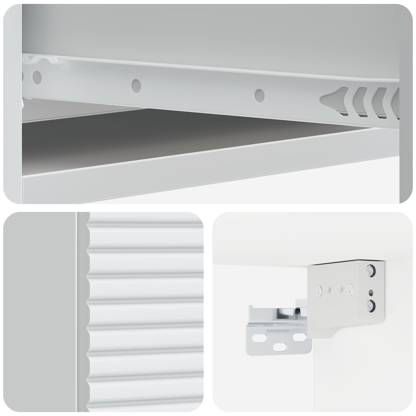 Stolna montirana na zid Bijela 59 x 34,5 x 17 cm