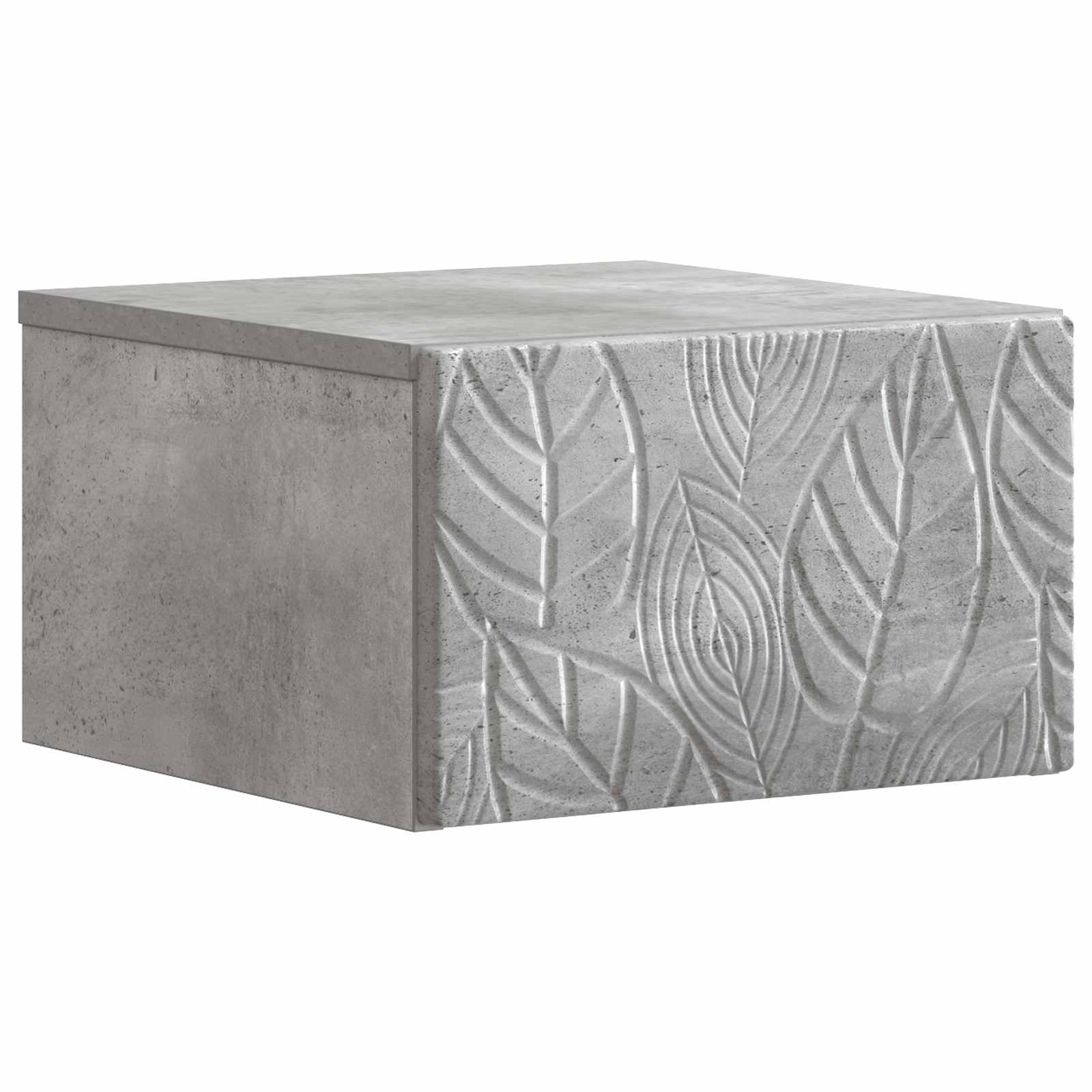 Stolna montirana na zid 2 pcs Betonska siva 34,5 x 33 x 20 cm