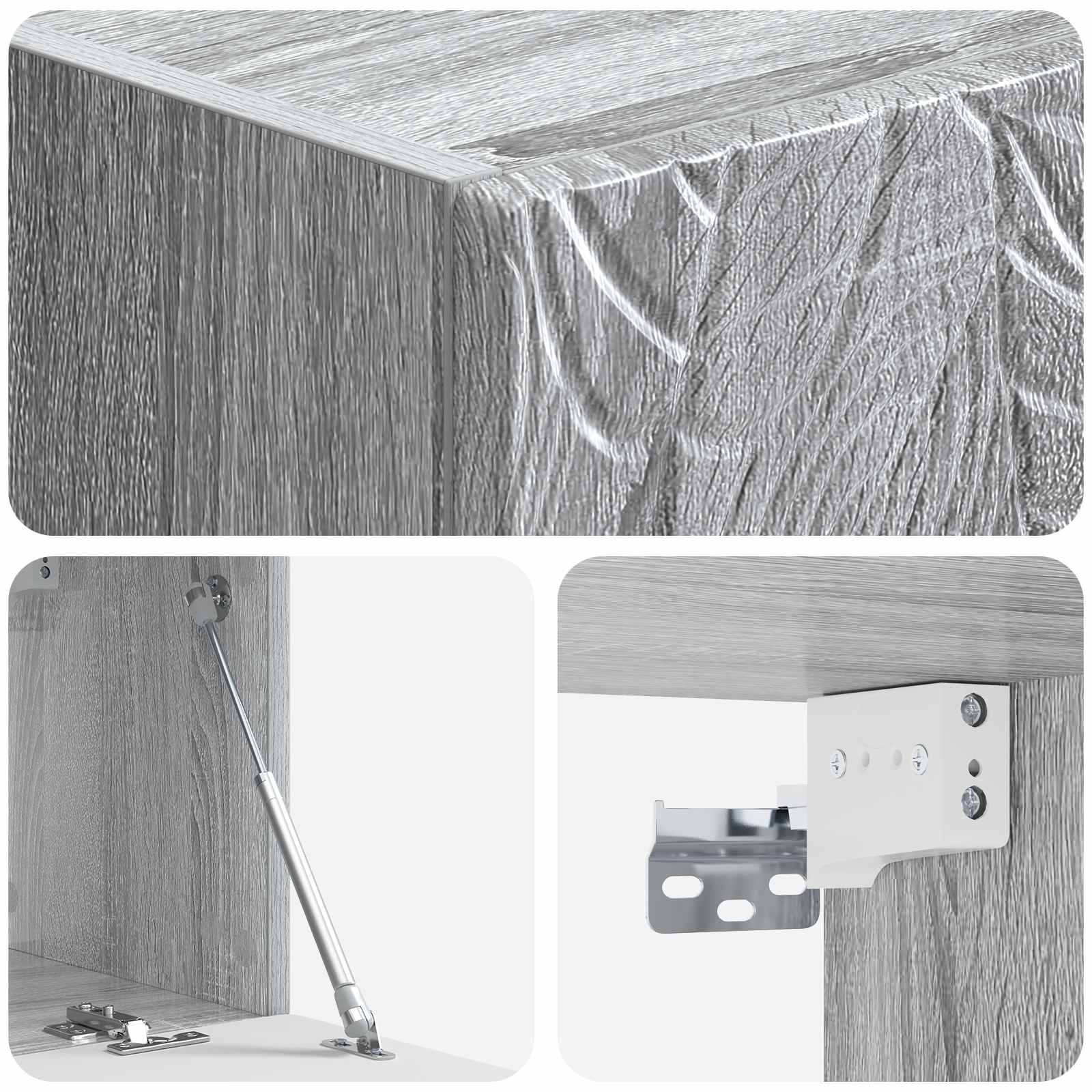 TV ormar za zid 78,5 x 31 cm Siva Sonoma Konstruirano drvo