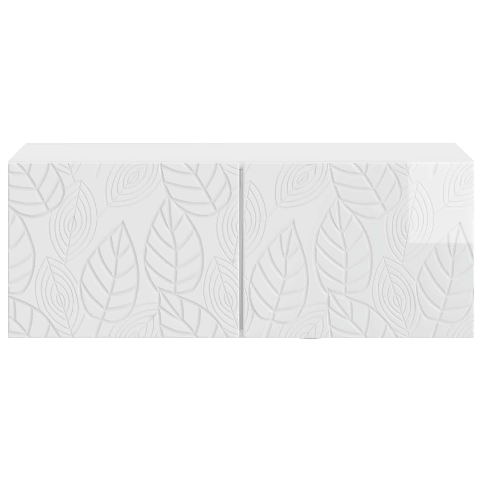 TV ormar za zid 98 x 31 cm Bijela visokog sjaja