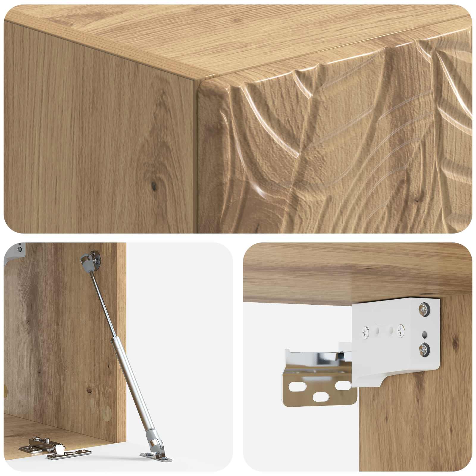 TV ormar za zid 98 x 31 cm Hrast artisan Konstruirano drvo