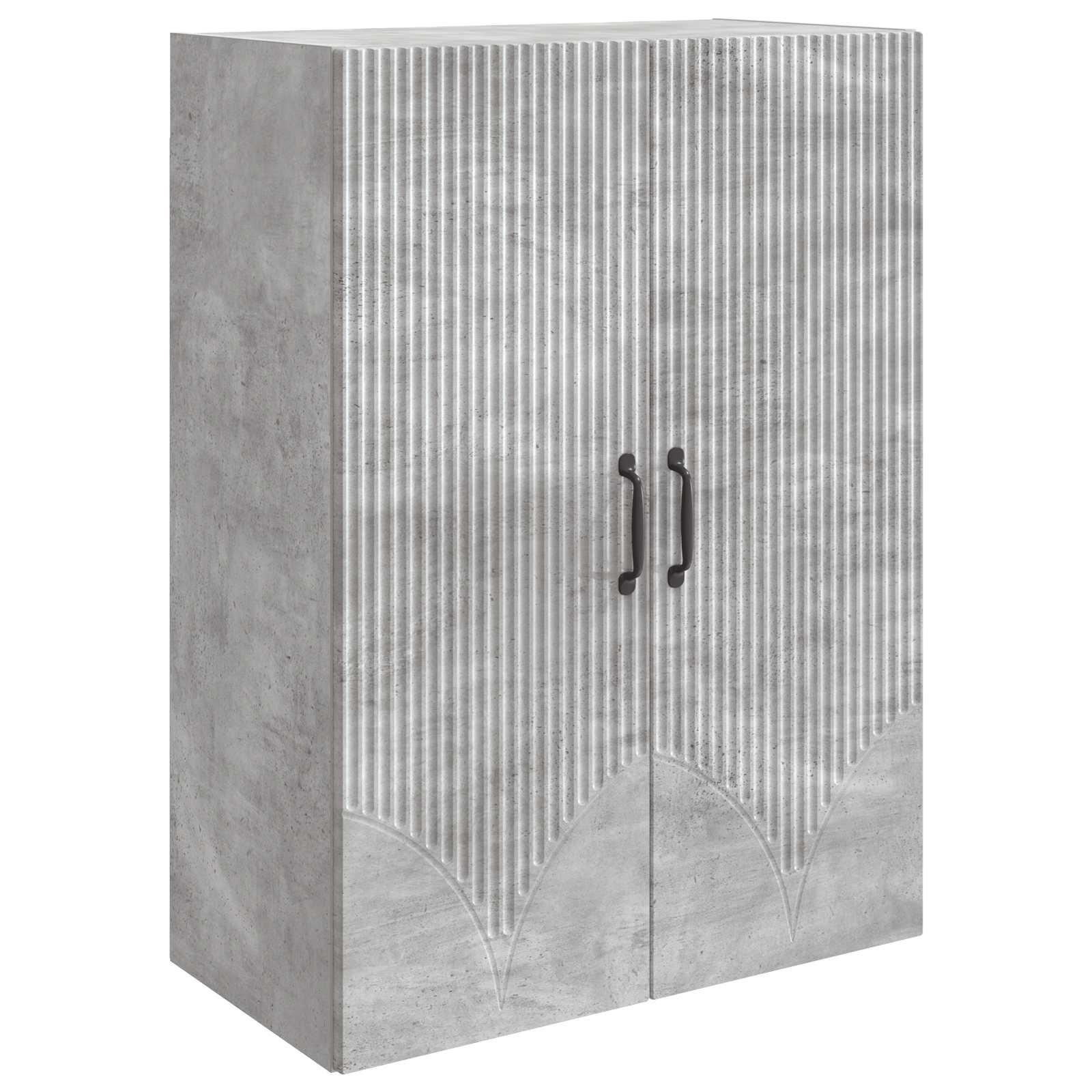 Ormar za montažu na zid Betonska siva 66 x 34,5 x 90 cm