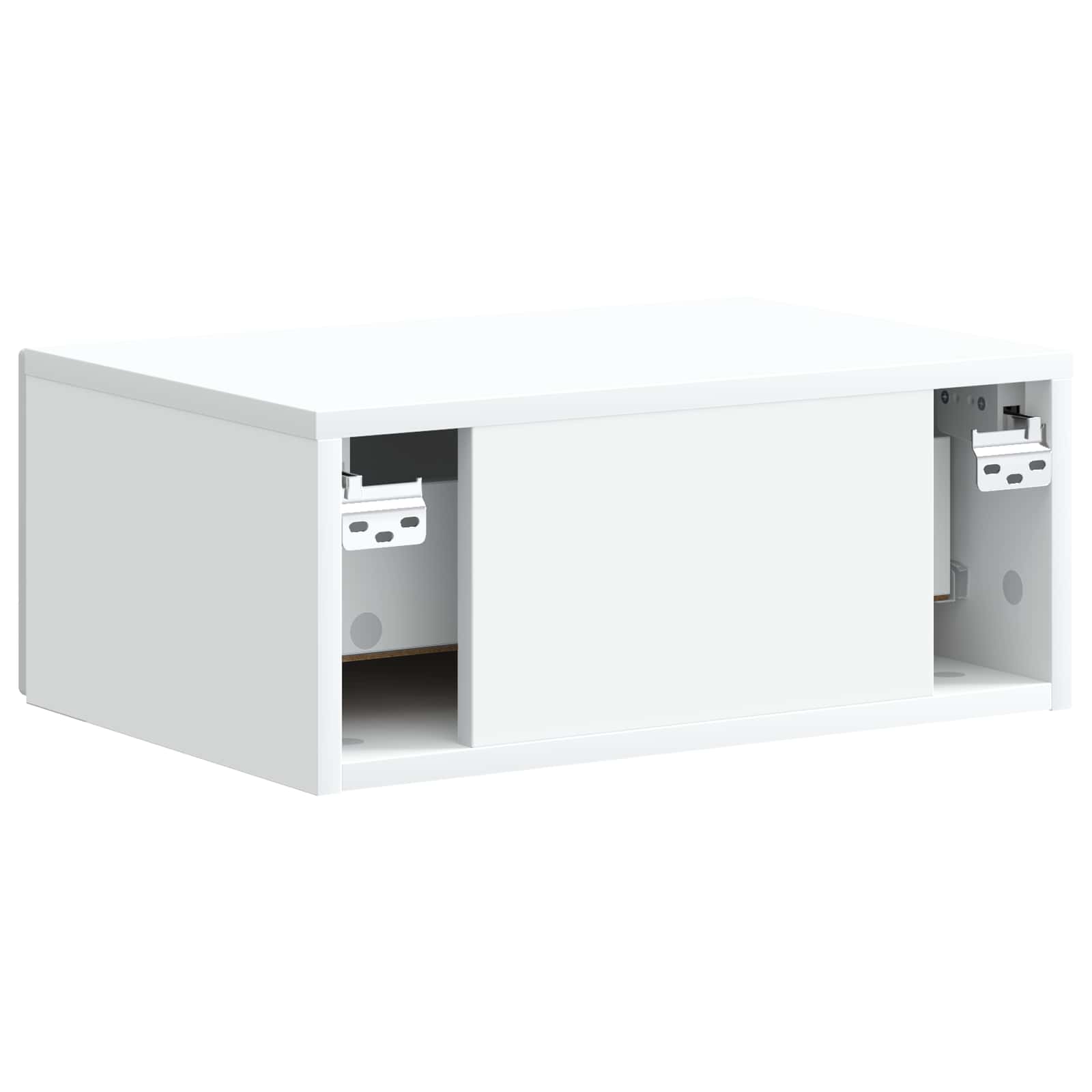 Noćni ormarić za montažu na zid Zidne Bijela 49 x 34,5 x 20 cm