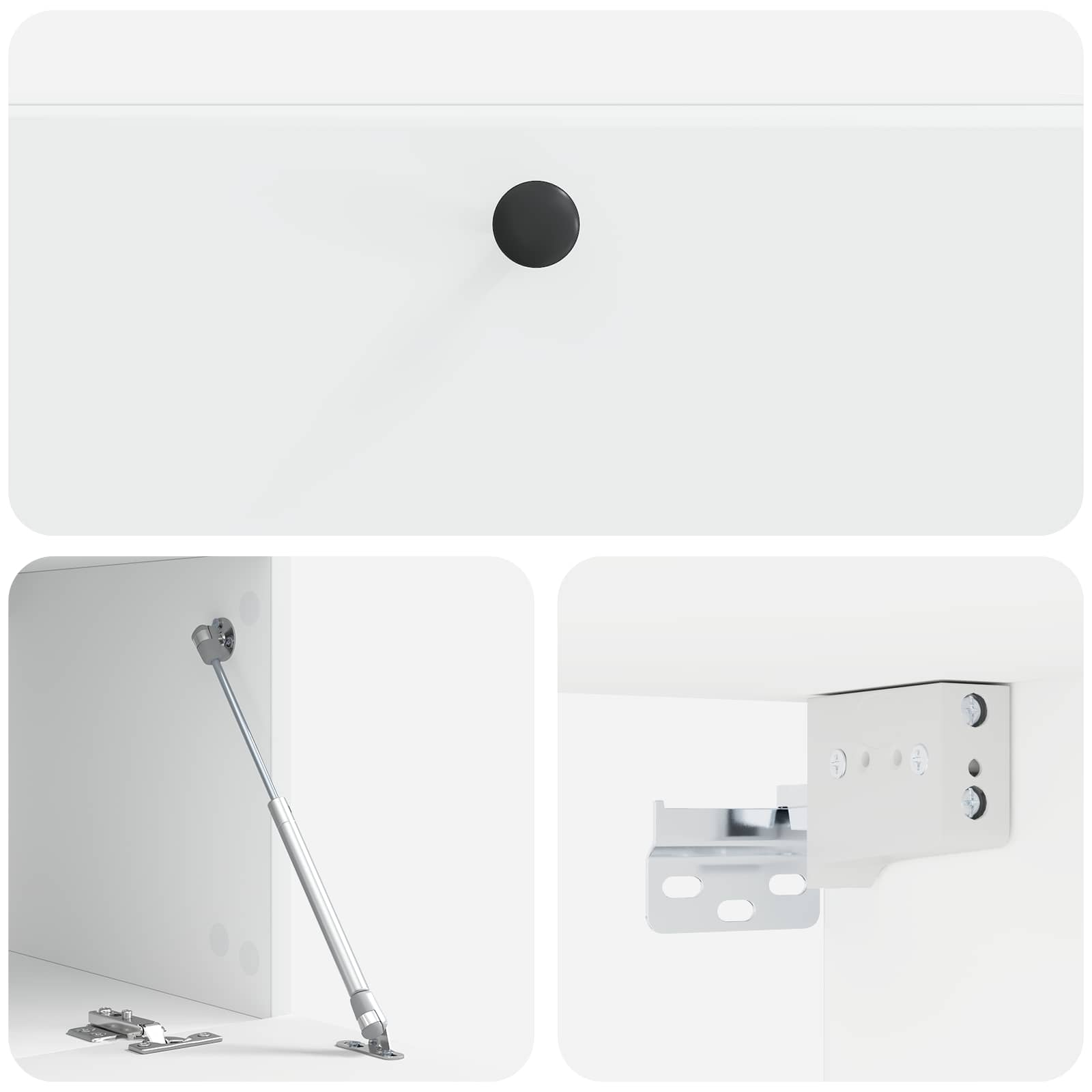 TV ormar za zid 98 x 41 x 30 cm Bijela Konstruirano drvo Zidne