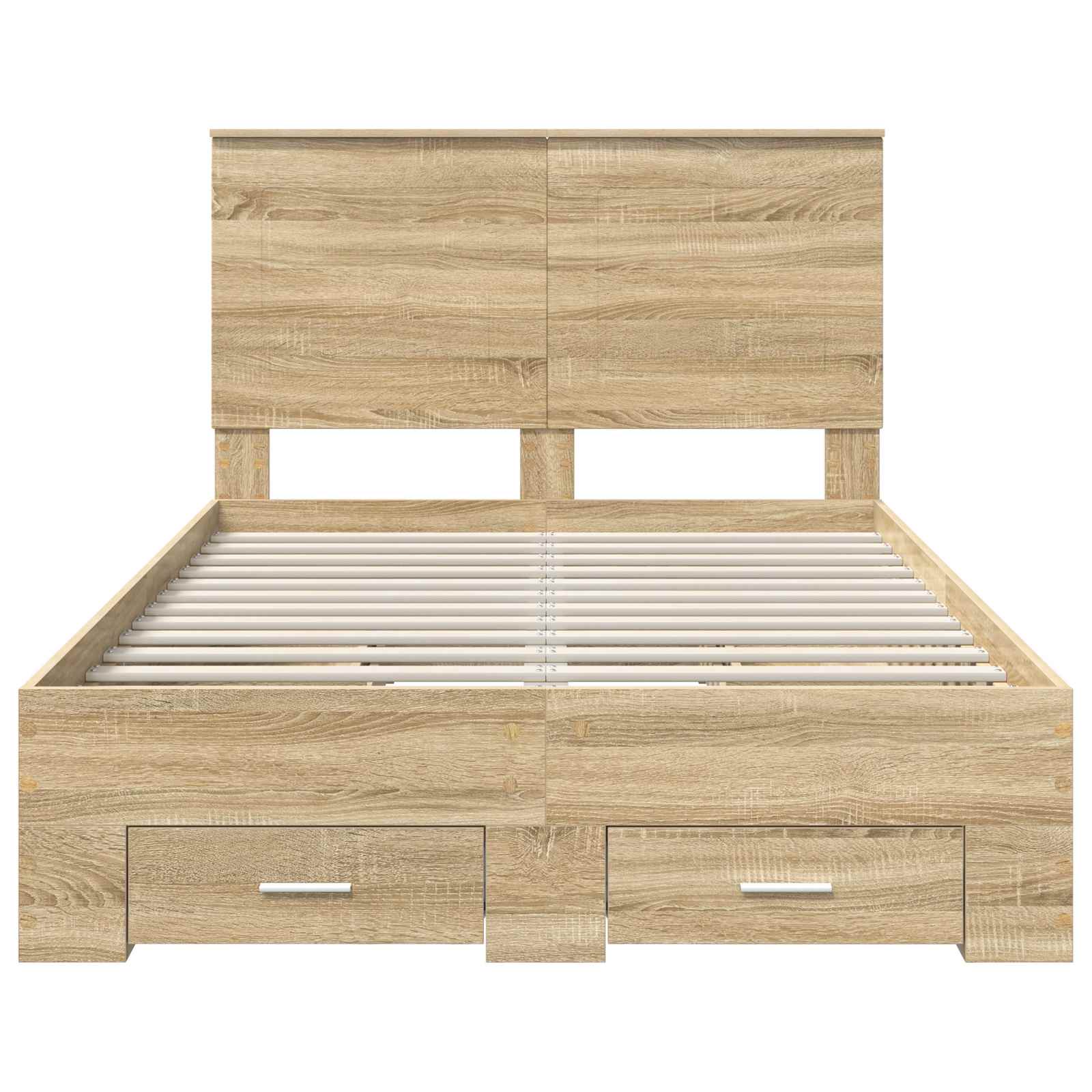 Krevetna konstrukcija s uzglavljem Sonoma hrast 135 x 190 cm