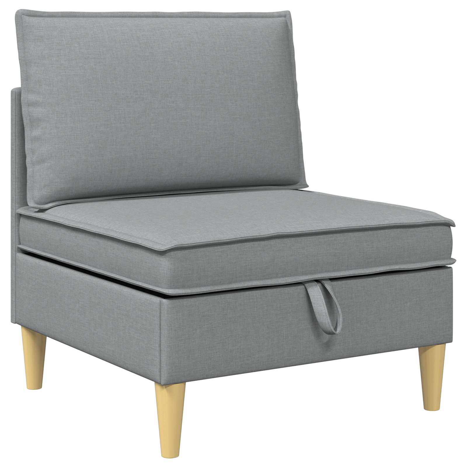 Modularni set sofe sa skladištem 3 pcs Svjetlosiva Tkanina