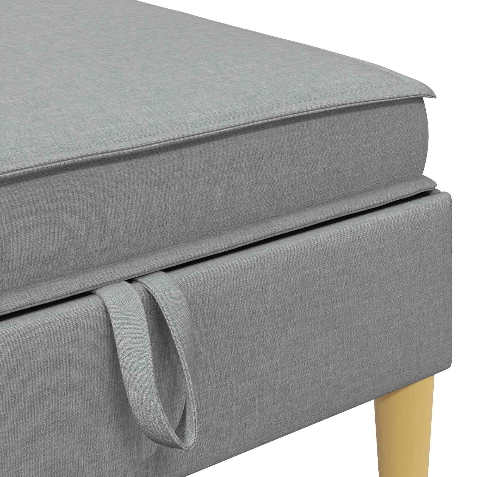 Modularni set sofe sa skladištem 5 pcs Svjetlosiva Tkanina