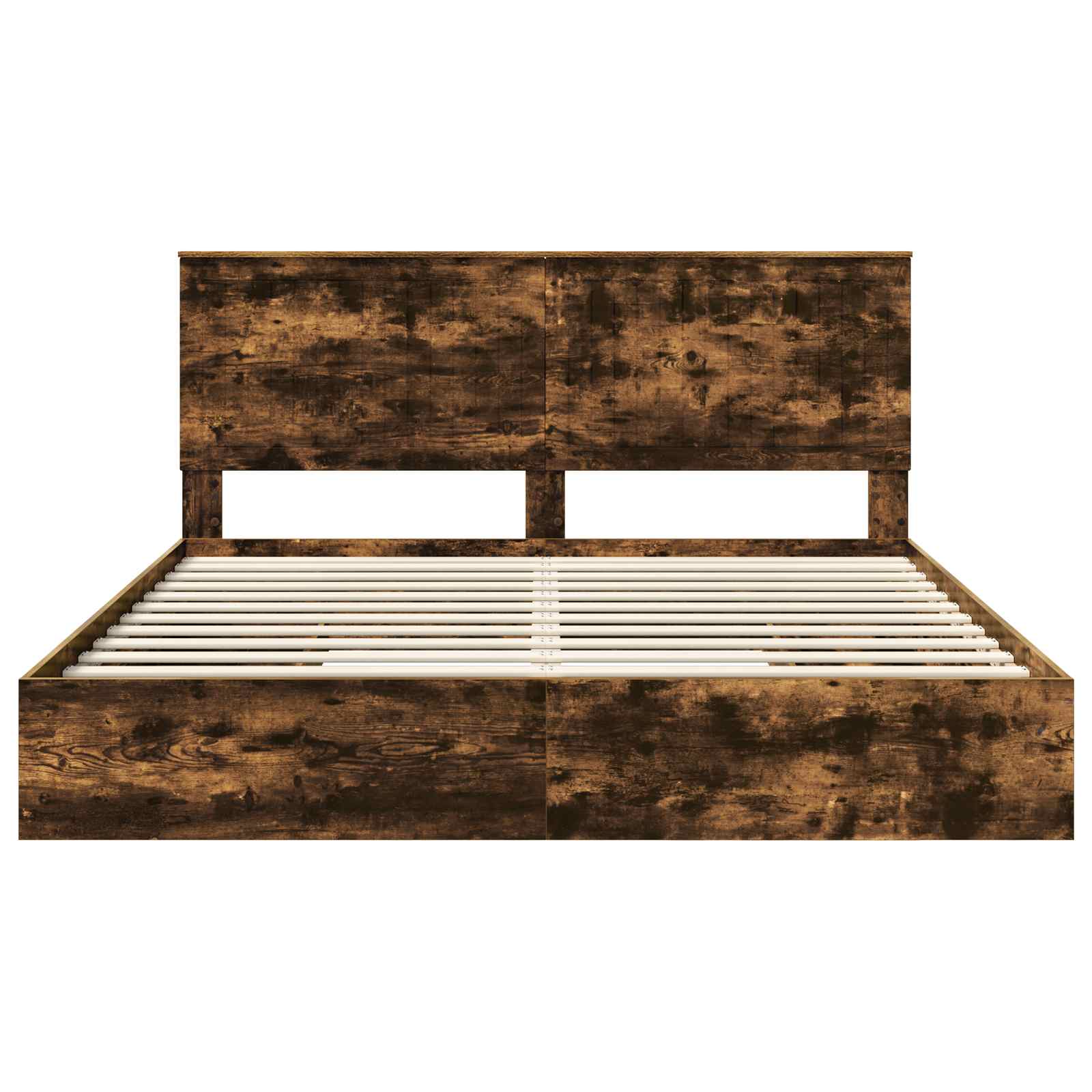 Krevet s od storage s uzglavljem Dimljeni hrast 180 x 200 cm