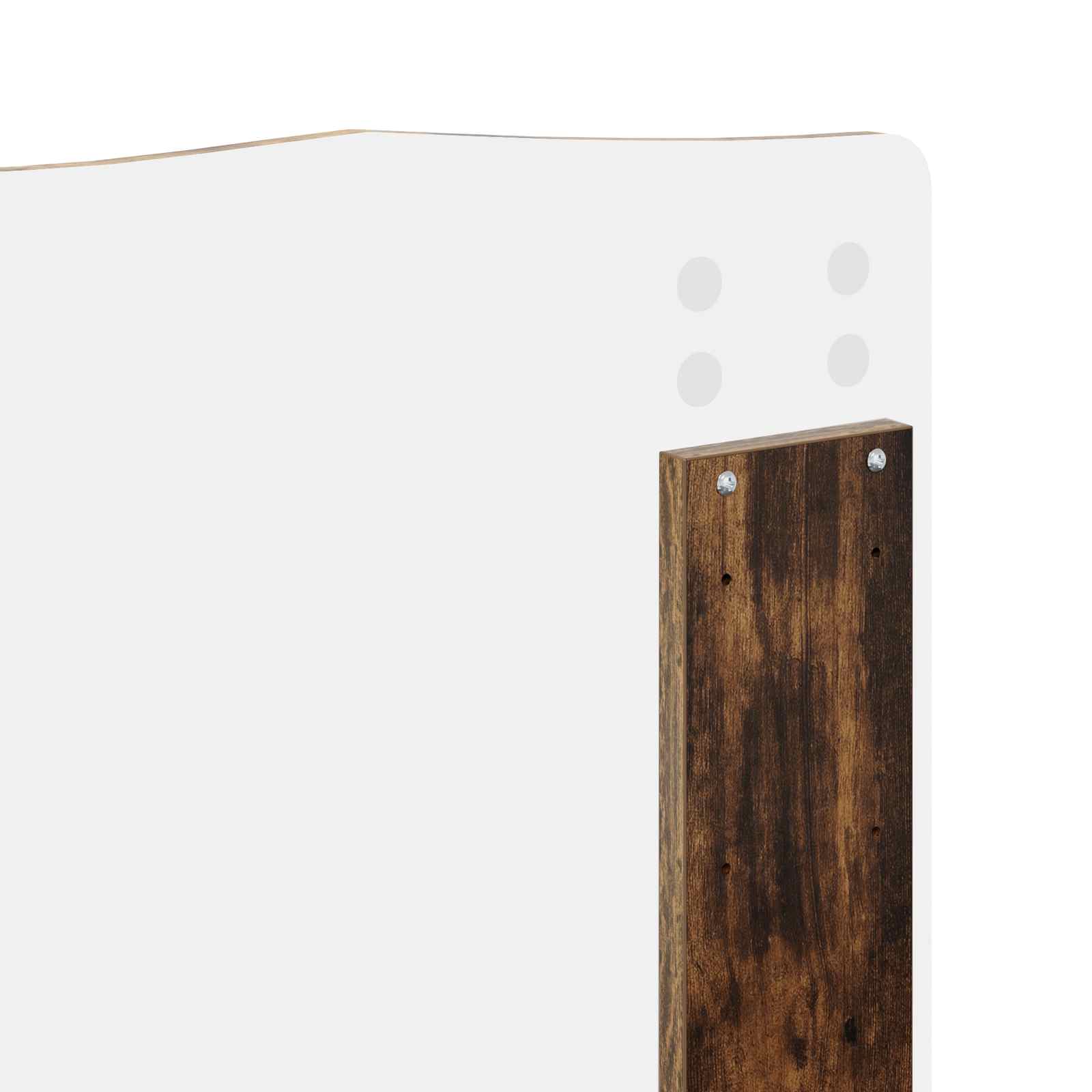 Krevet s od storage s uzglavljem Dimljeni hrast 180 x 200 cm