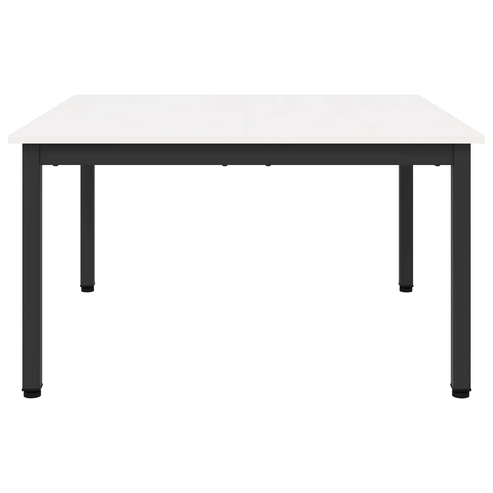 Kava Stol Bijelo 80 x 80 x 45 cm Čvrsto borovo drvo