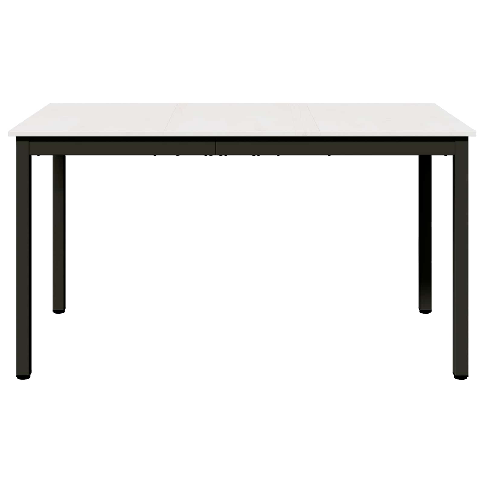 Stol za objedovanje Bijelo 140 x 80 x 75 cm Čvrsto borovo drvo