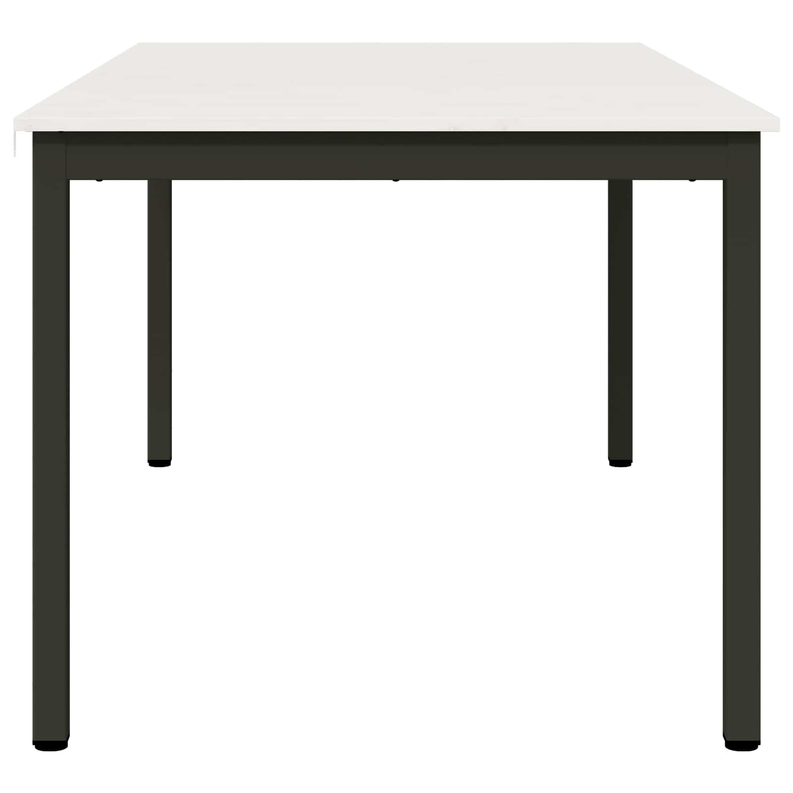 Stol za objedovanje Bijelo 180 x 90 x 75 cm Čvrsto borovo drvo