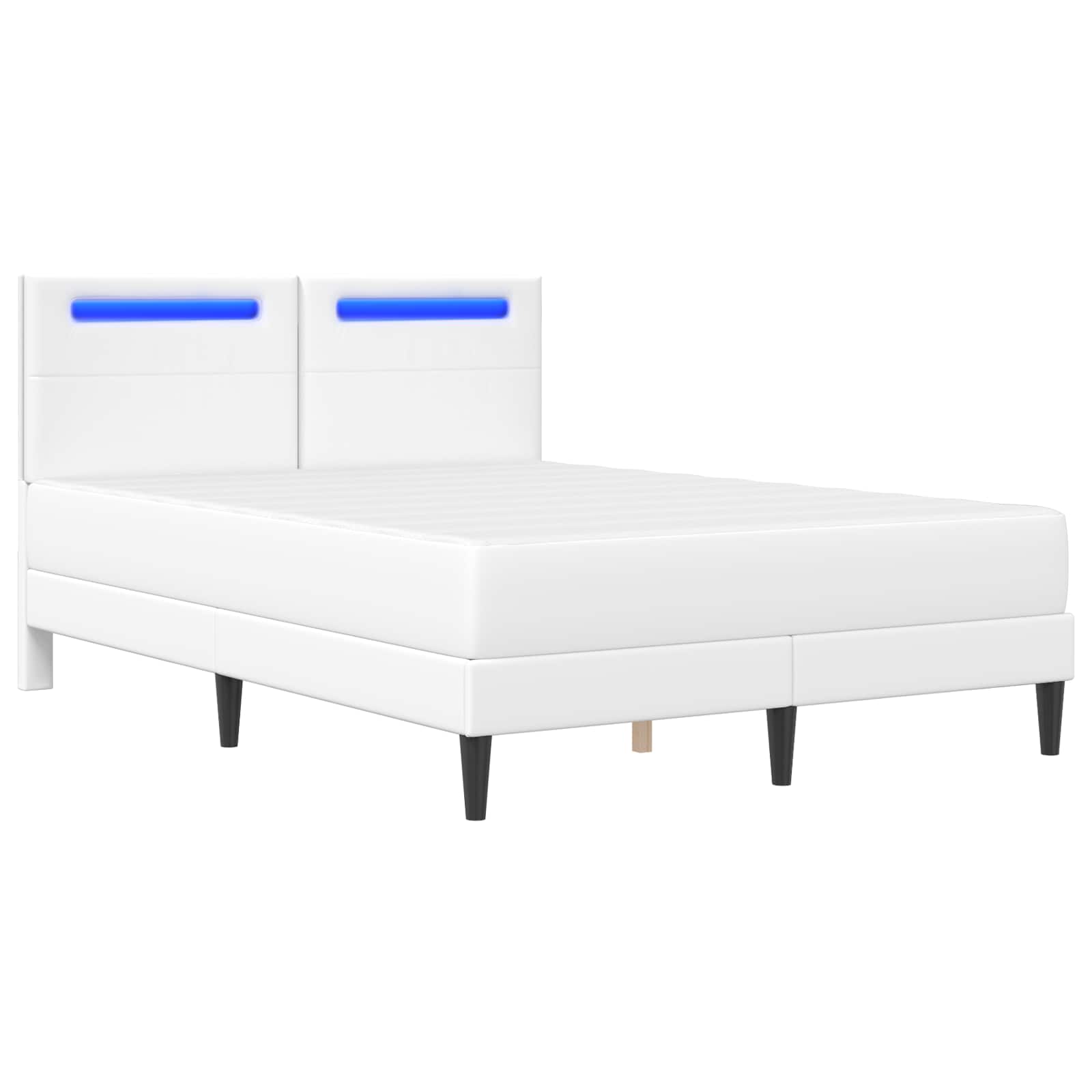 Krevetna konstrukcija s LED trakama 2 pcs Umjetna koža