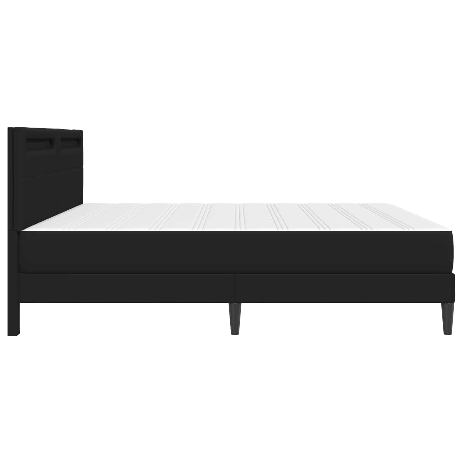 Krevetna konstrukcija Crna 200 x 200 cm Umjetna koža