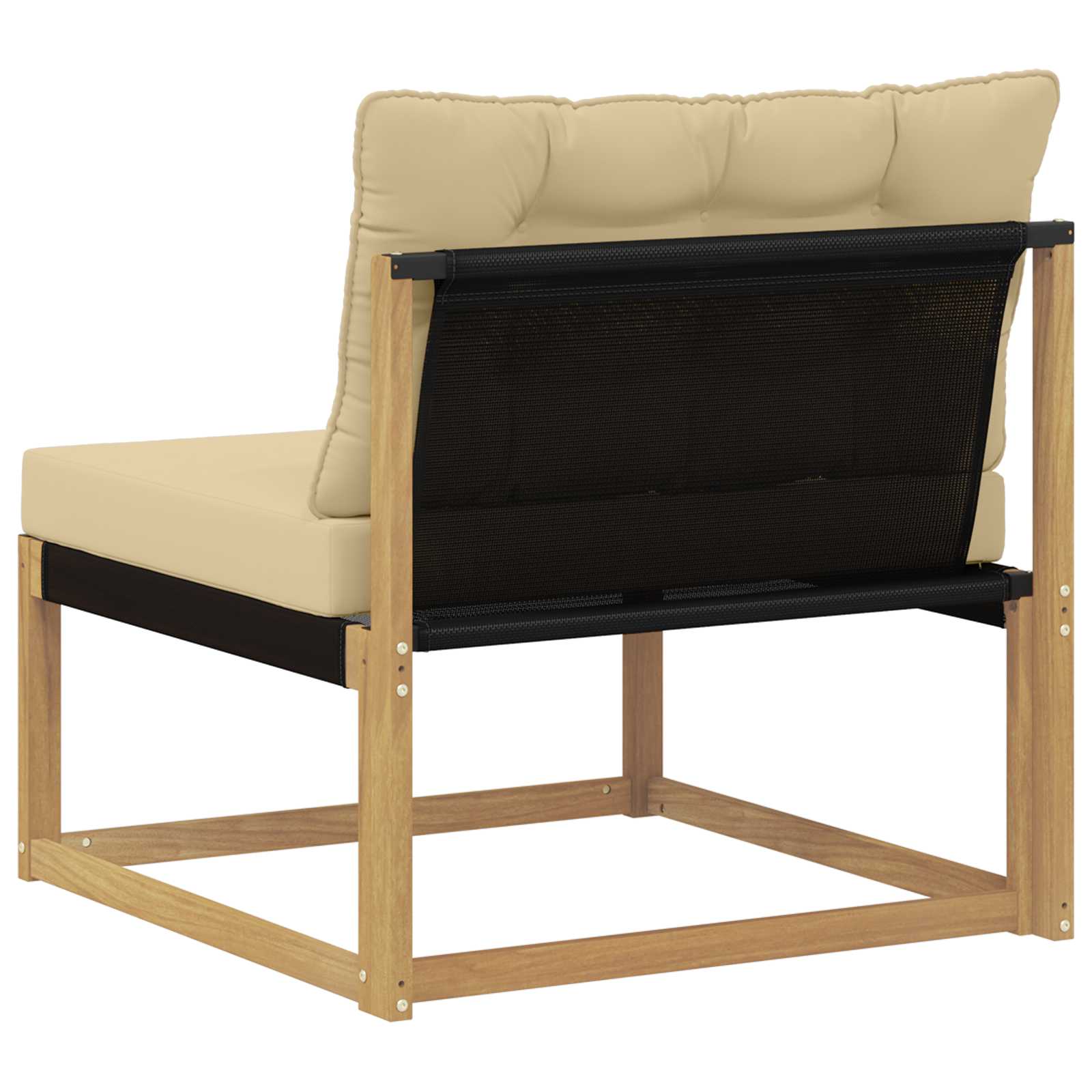 Srednja sofa za van s jastukom Bijela 79 x 83 x 73 cm čelik