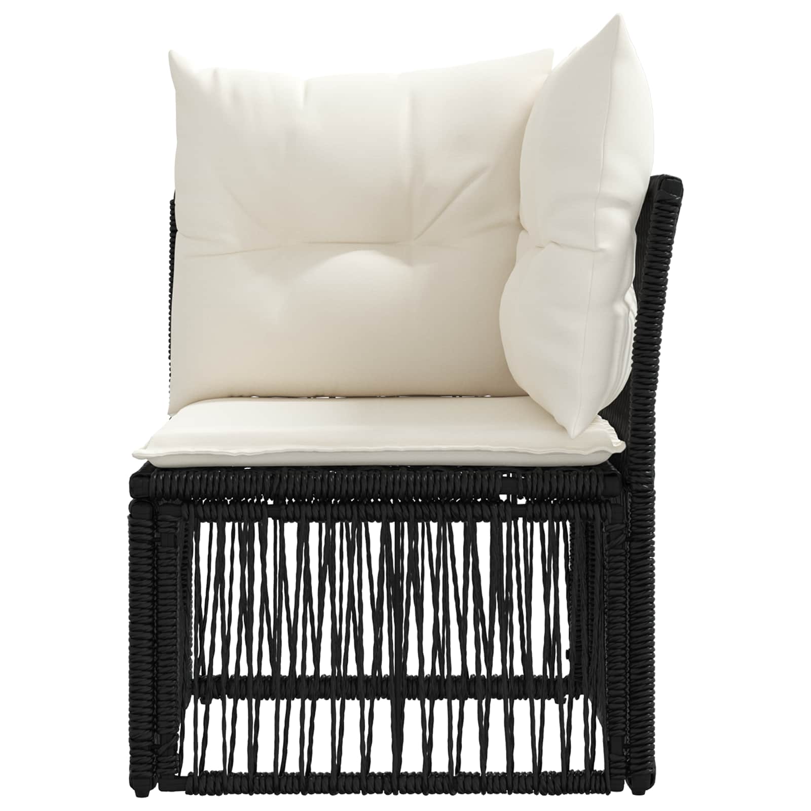 Kutna sofa Crna poliratan