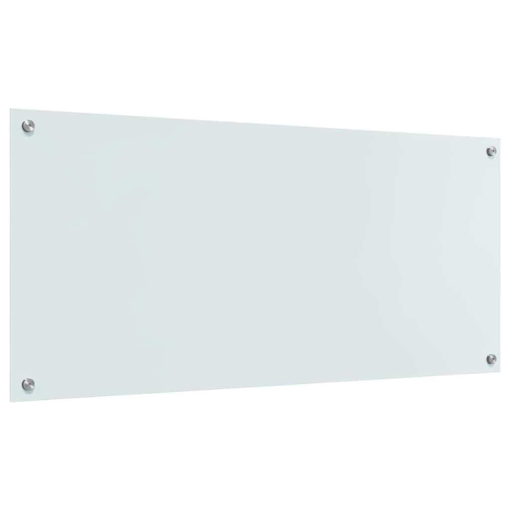 Kuhinjski zid 2 pcs Bijelo 110 x 50 cm Staklo otporno na udarce