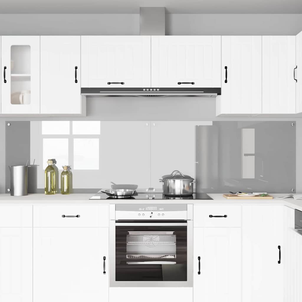 Kuhinjski zid 2 pcs Svijetlo siva 120 x 60 cm