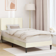 Krevetna konstrukcija Krem 90 x 200 cm Kordura tekstil