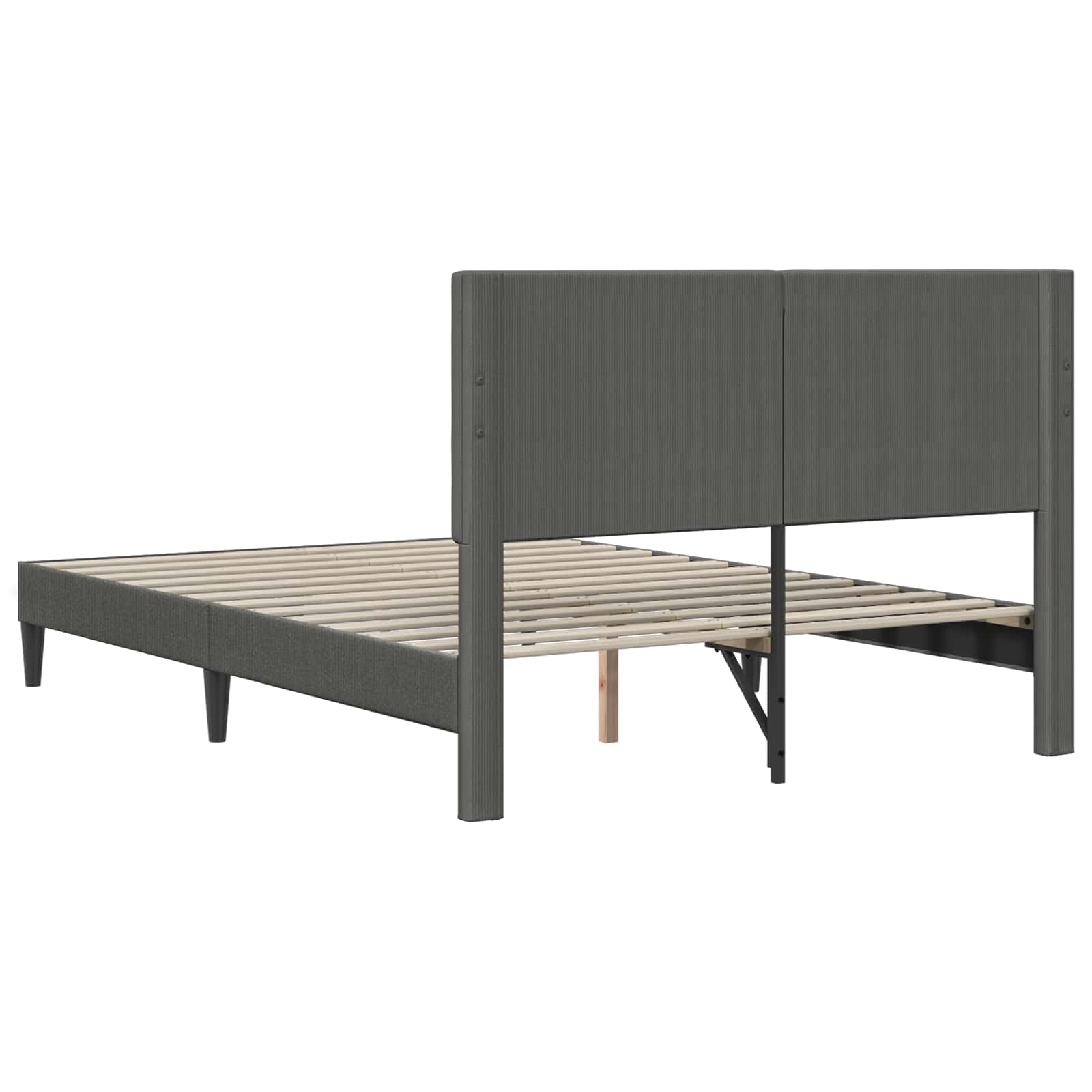 Krevetna konstrukcija Tamnosiva 120 x 190 cm Kordura tekstil