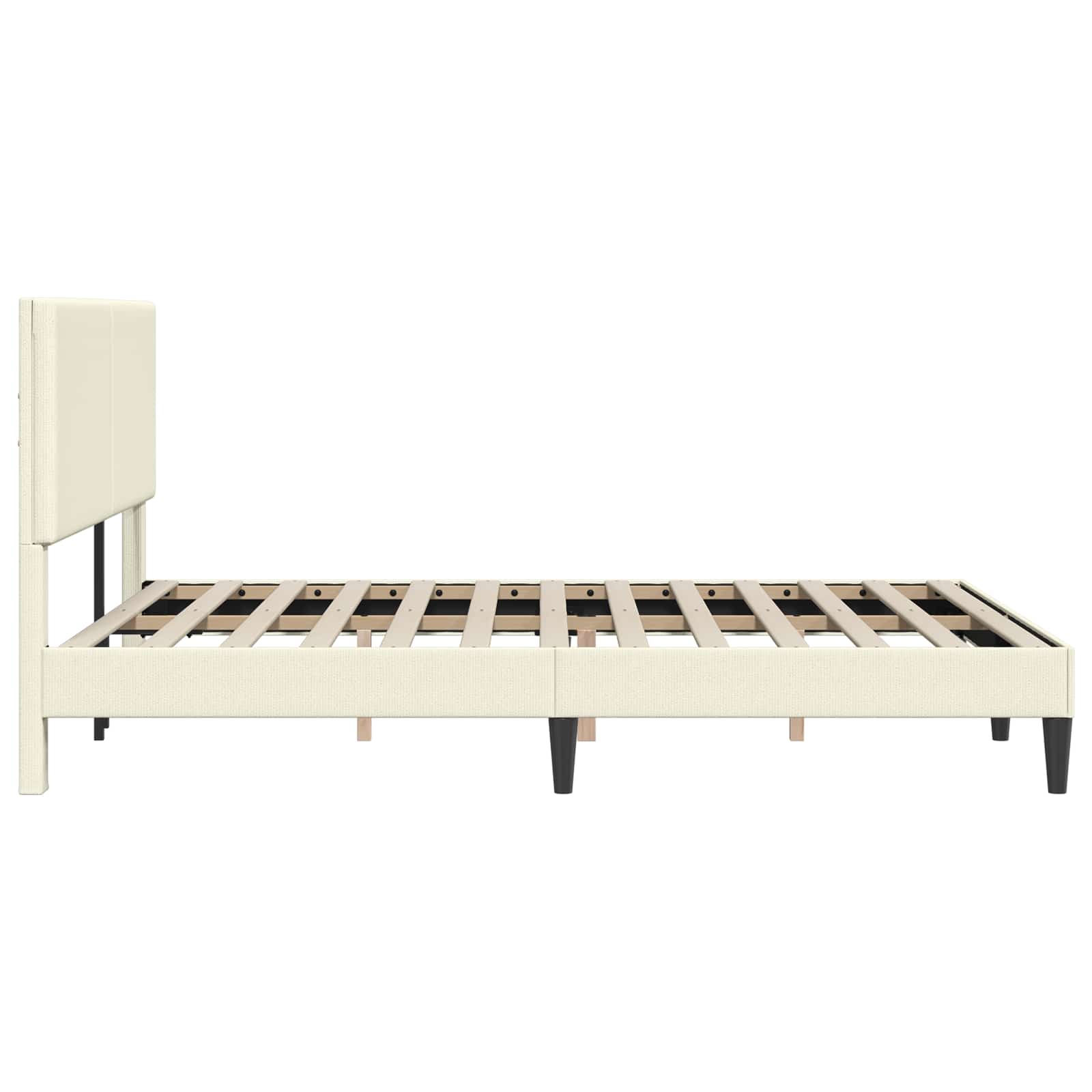 Krevetna konstrukcija Krem 140 x 200 cm Kordura tekstil