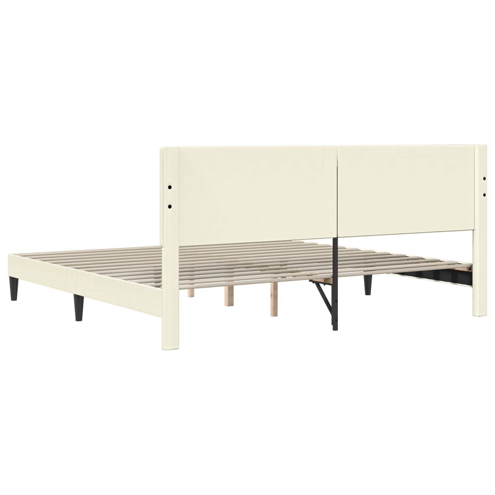 Krevetna konstrukcija Krem 180 x 200 cm Kordura tekstil
