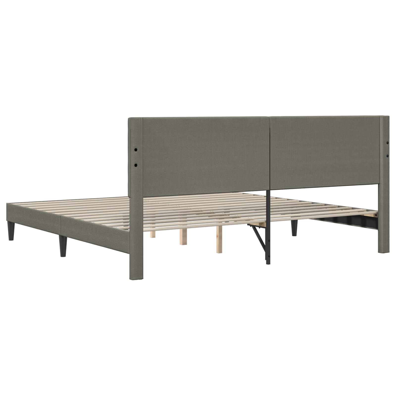 Krevetna konstrukcija Svjetlosiva 200 x 200 cm Kordura tekstil
