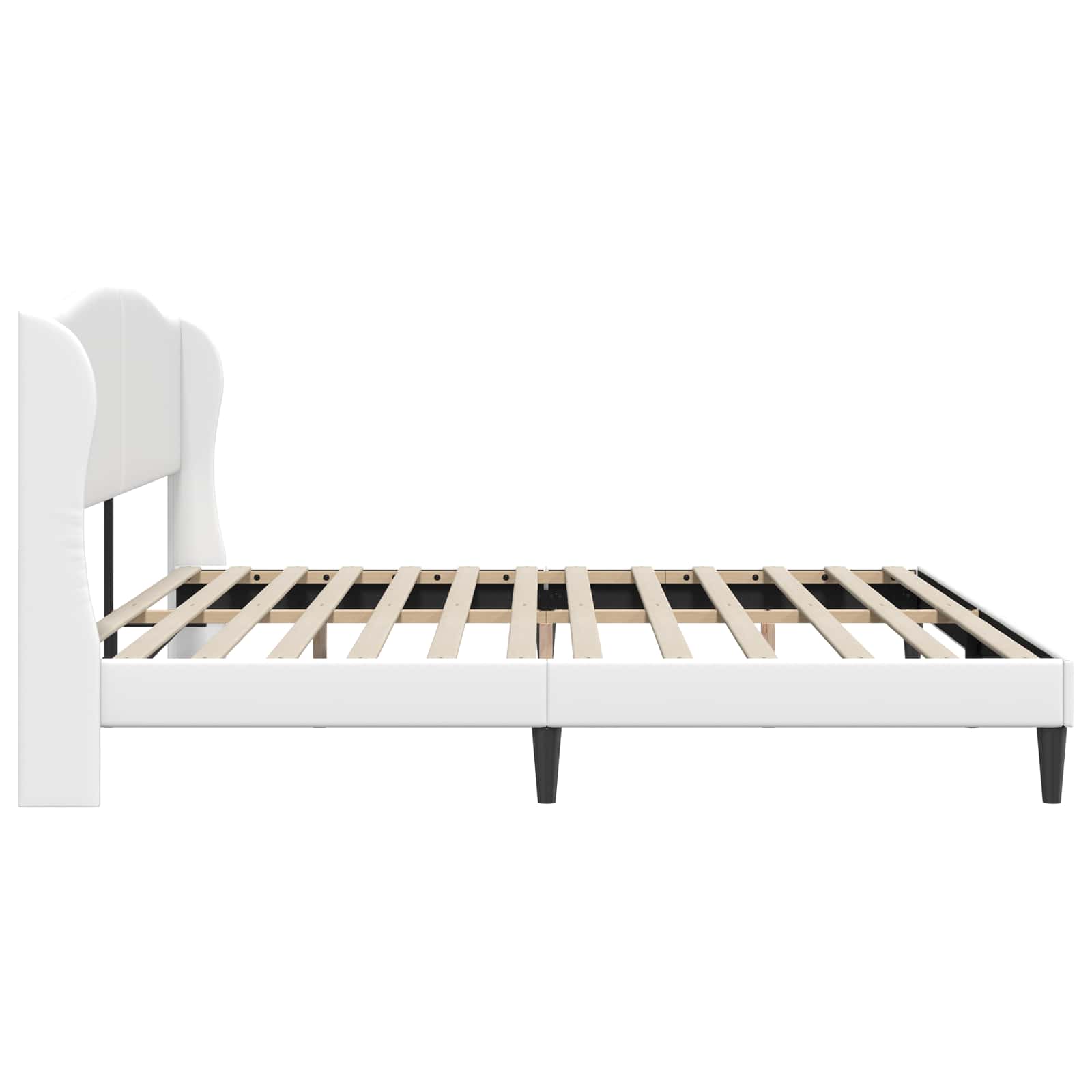 Krevetna konstrukcija Bijela 200 x 200 cm Umjetna koža